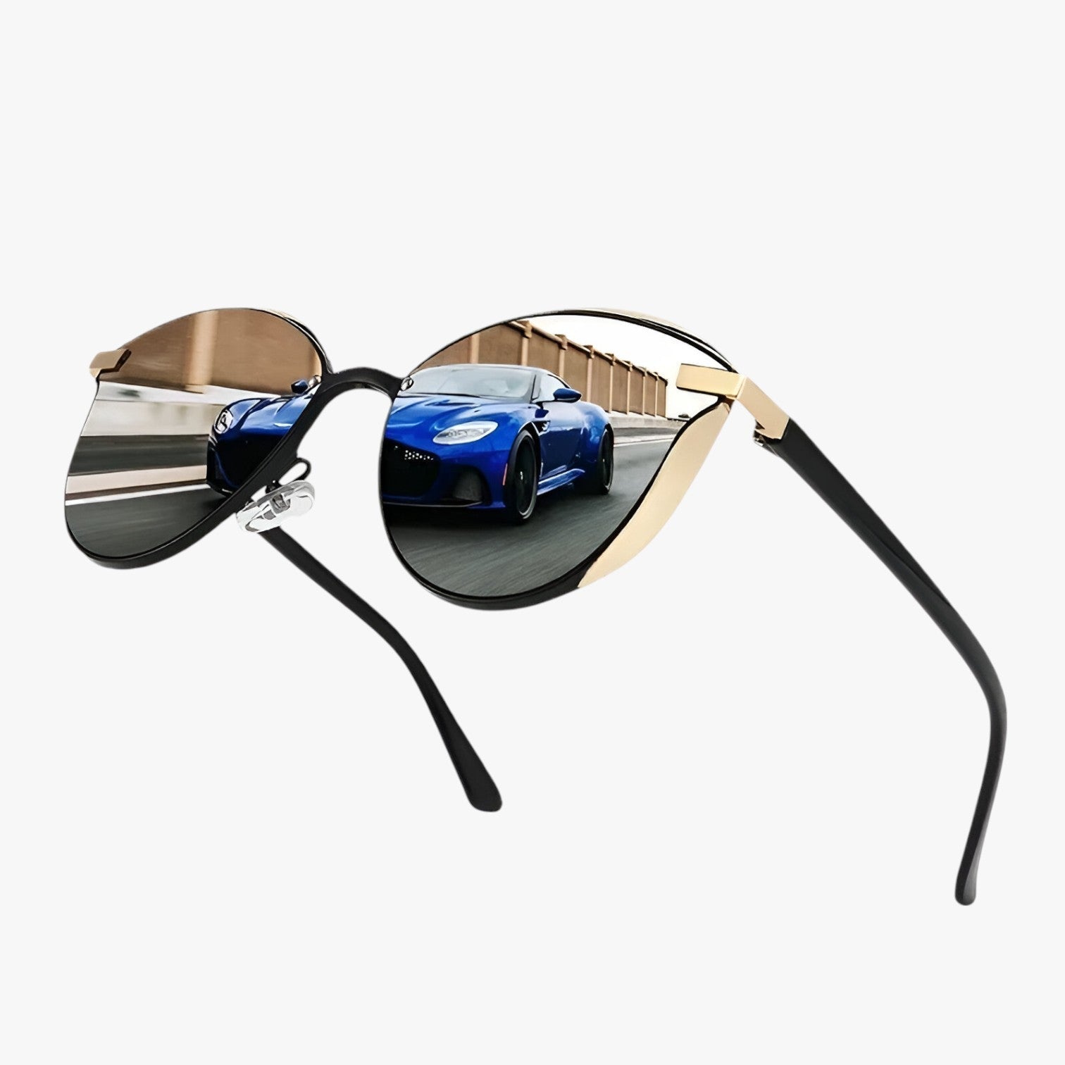 Adelina | Gepolariseret rund solbrille – chique UV-beskyttelse til kvinder - - women's fashion - {{ product_tags }