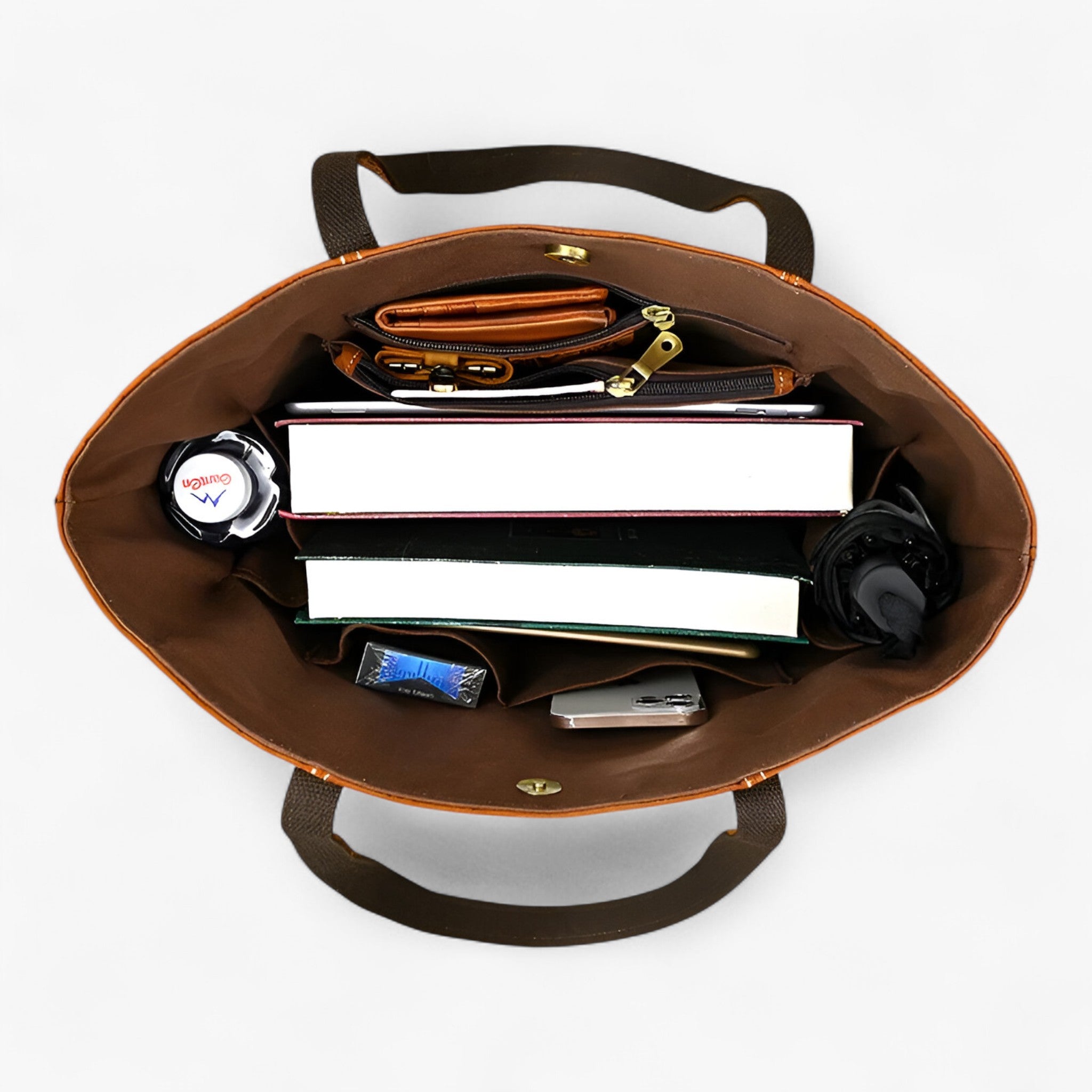 Vintage Læder Skuldertaske Dame med Stor Kapacitet - - bags - {{ product_tags }
