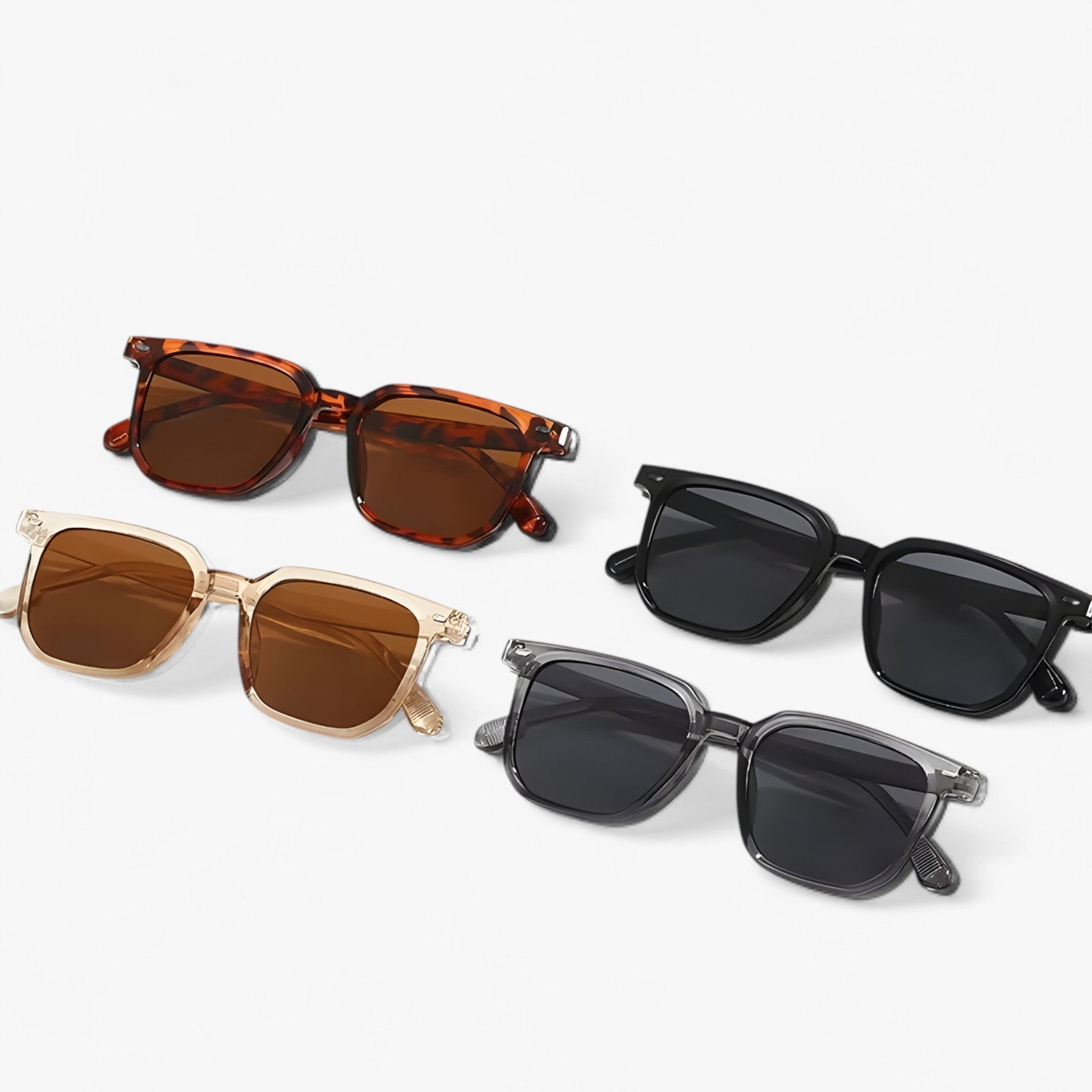 Felix | Unisex vintage firkantede solbriller i retrostil - - men's fashion - {{ product_tags }