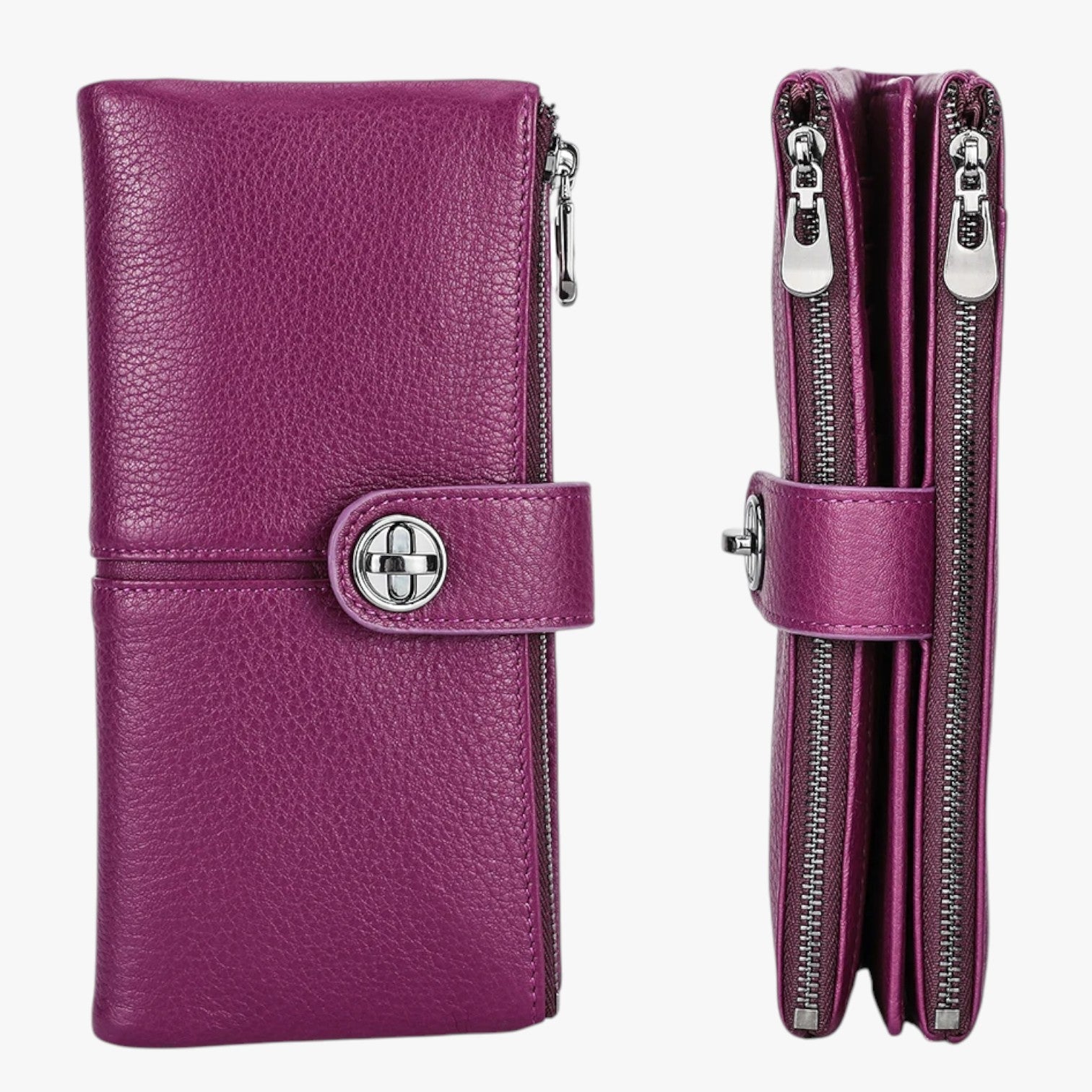 Alivia | Damenlæderpung med AirTag Elegant, Sikker og Alsidig - - Alivia | Damenlæderpung med AirTag Elegant, Sikker og Alsidig - €25 - {{ product_tags }
