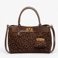 Irina | Stilfuld Leopardprint Tote med Stor Kapacitet