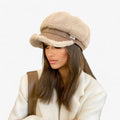 Olivia | Lammfell Oktagonaler Hut – Eleganter Retro-Charme mit modernem Touch