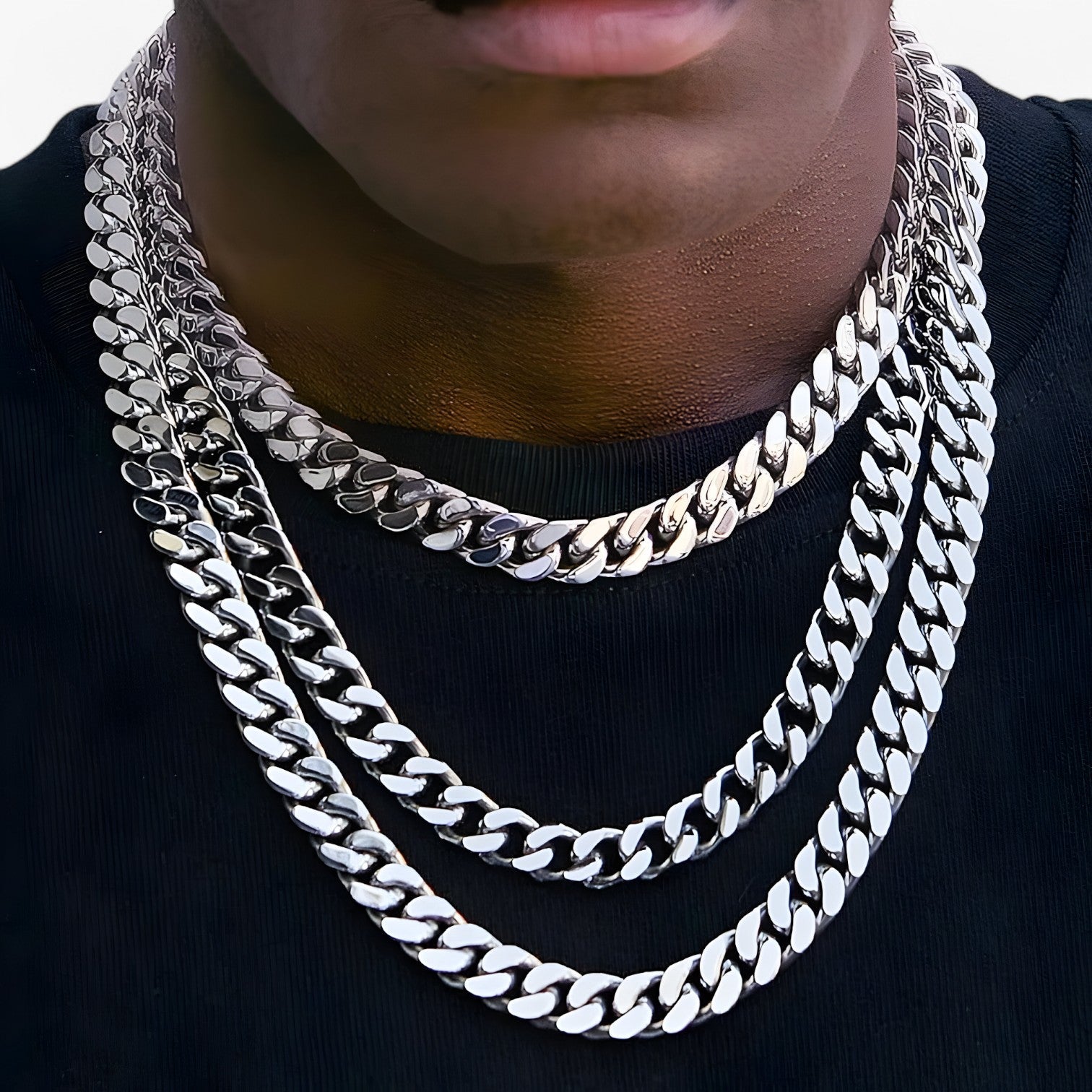 Greyson | Punk RVS Kæde – Stærk, Lang & Stilfuld Udsagn - - men's fashion - {{ product_tags }
