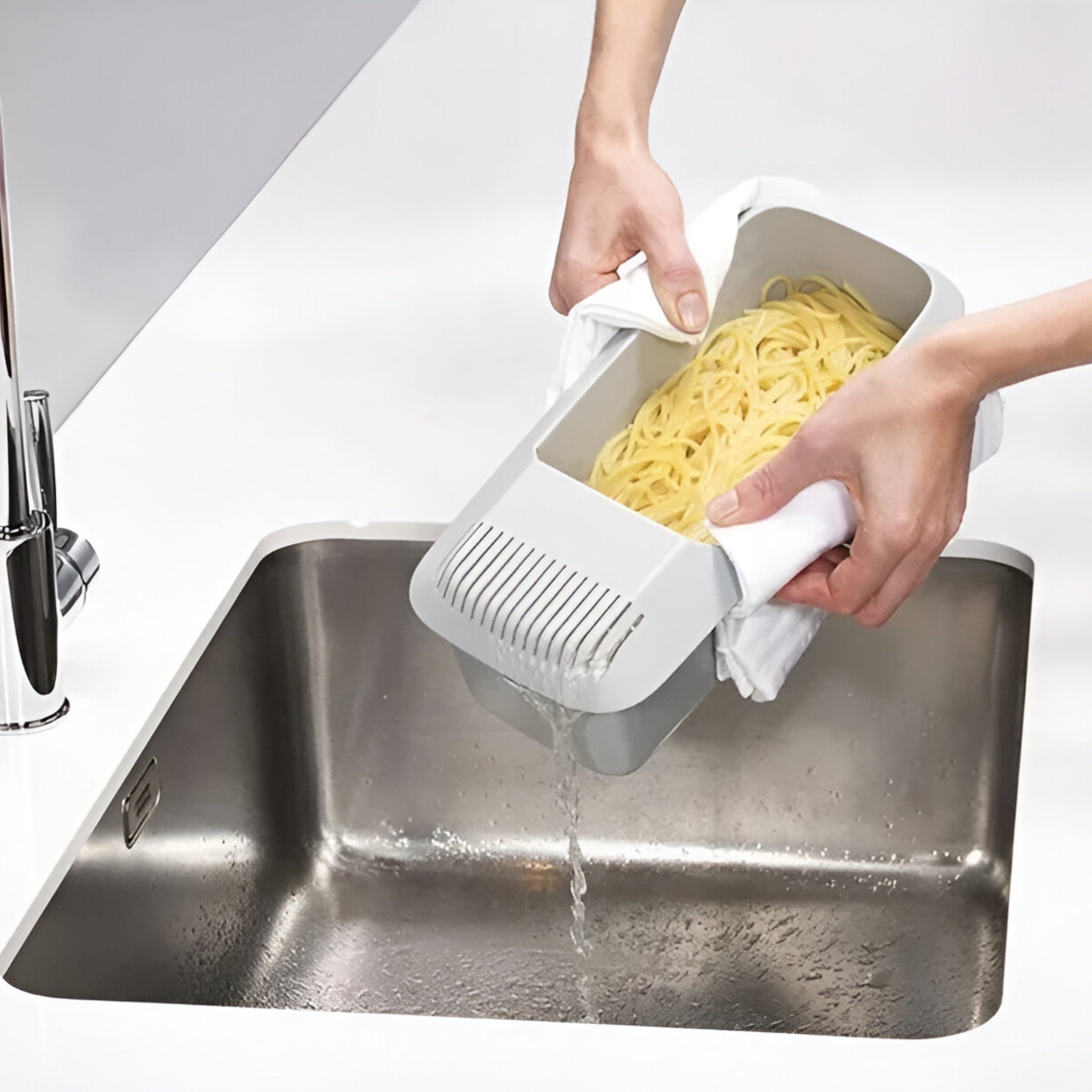 Spaghettikoger med si | Effektivt, Mess-frit køkkenredskab - - house & garden - {{ product_tags }