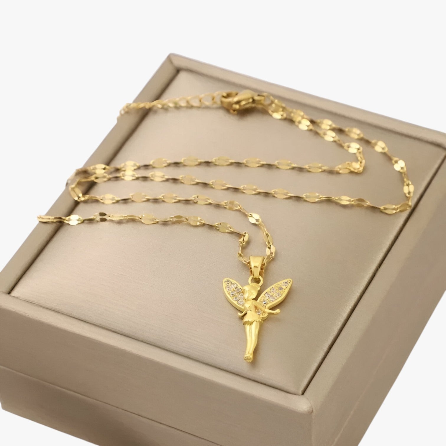 Lilly | Eventyrhalskæde med blomst og fe - - women's fashion - {{ product_tags }