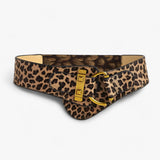 Eloise | Beige Button-Up Elastic Waist Belt - Effortless Everyday Style