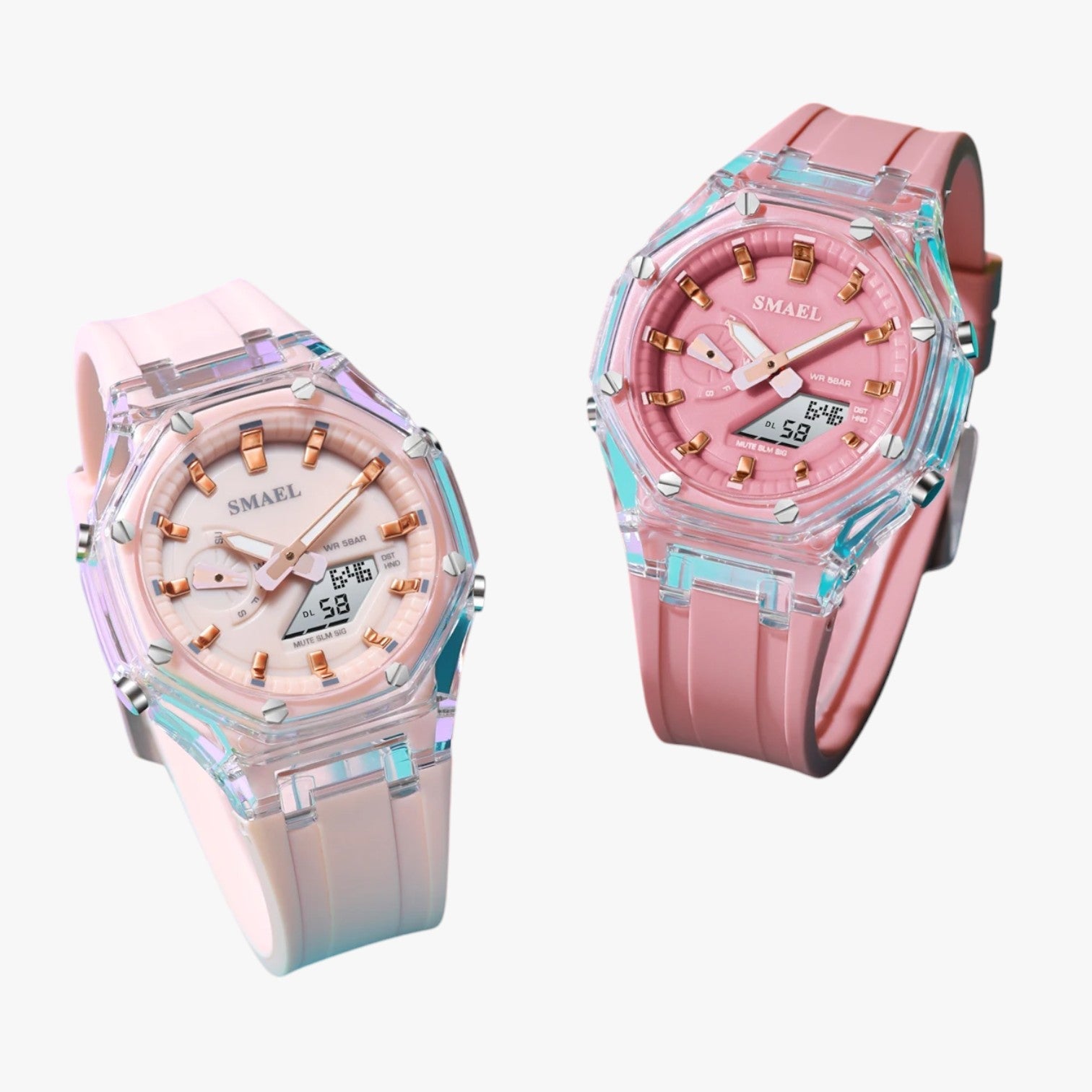Ciara | Damesur | Vandtæt & Dobbelt Tidsvisning - - watches - {{ product_tags }