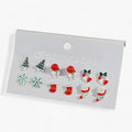 Sparkle | Set di 6 paia di orecchini natalizi - Design scintillante in zircone