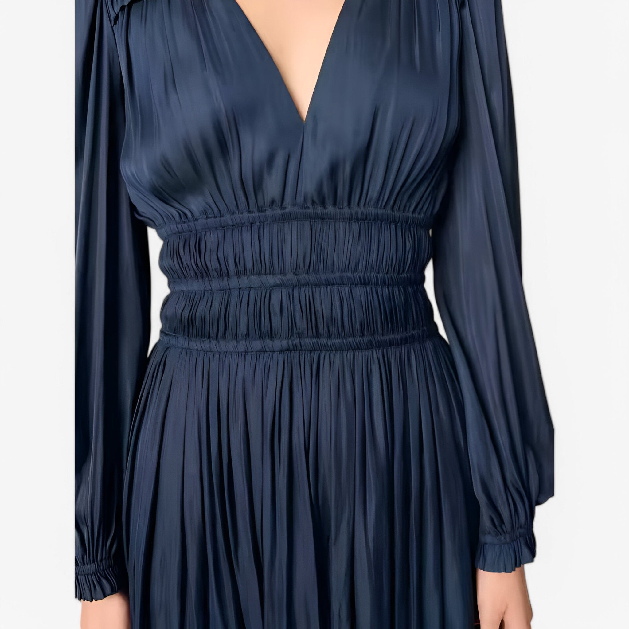 Valentina | Elegant kjole i simuleret silke - - women's fashion - {{ product_tags }