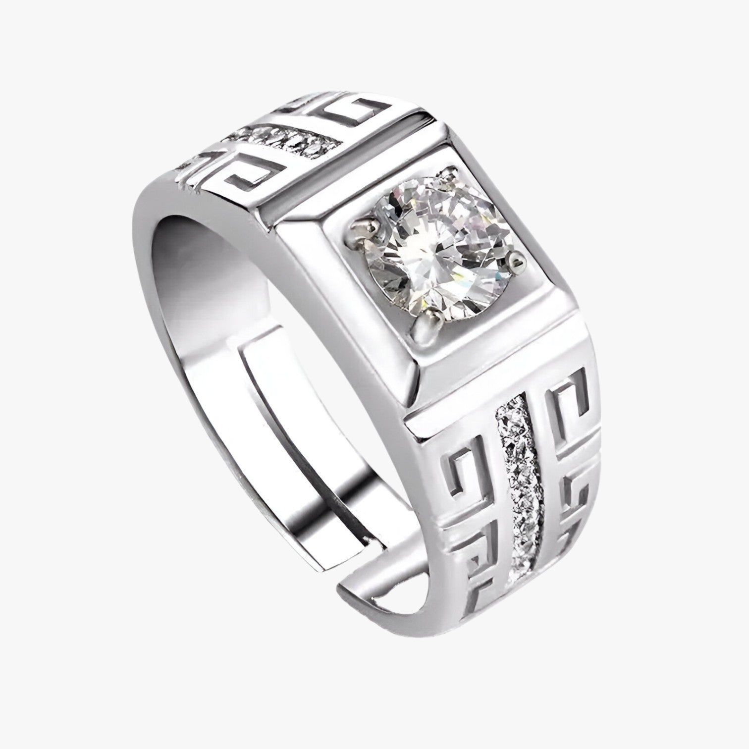 Reynan | Elegant Statement – Sølv ring med funklende krystaller - Standaard Titel - women's fashion - {{ product_tags }