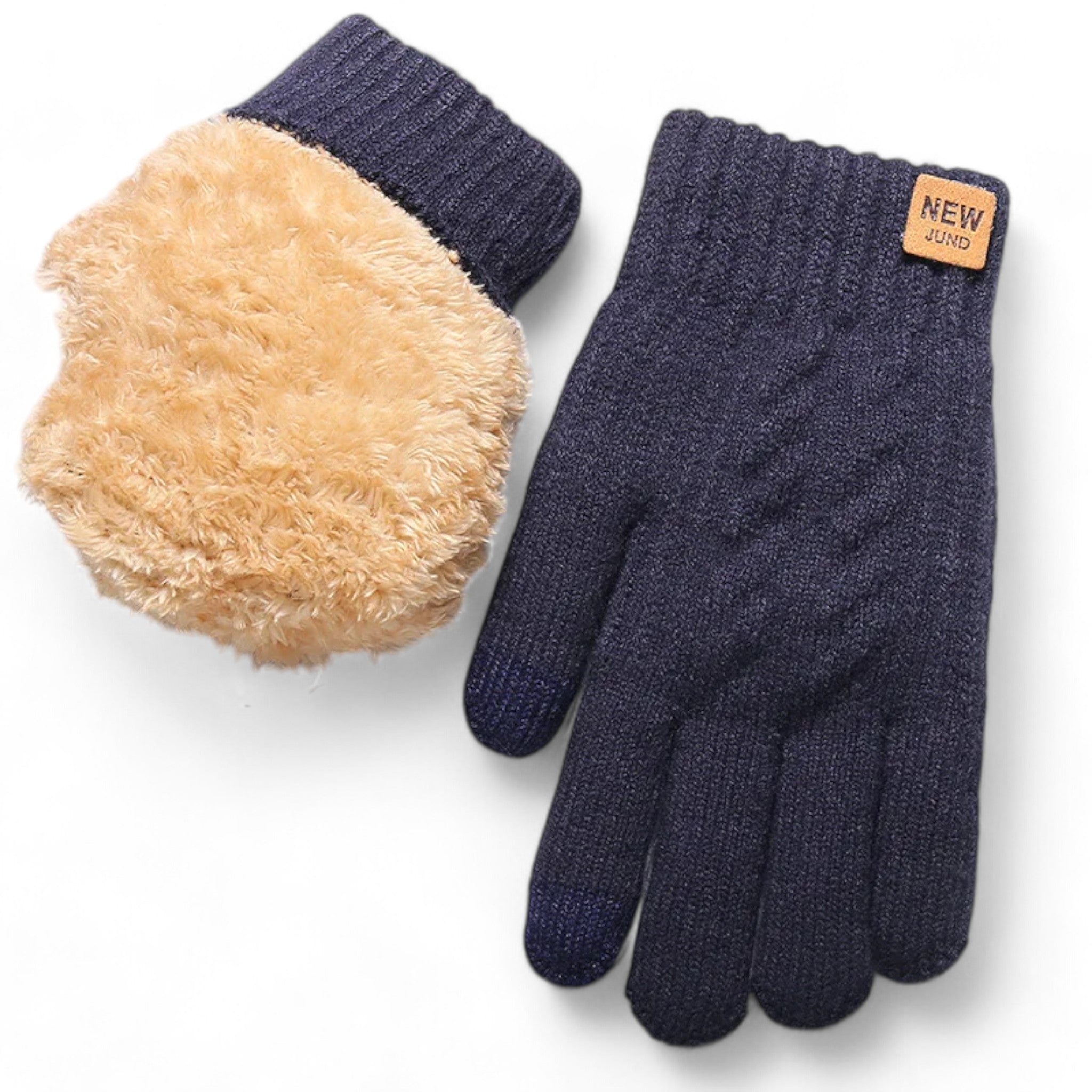 Vinterhandsker | Touchscreen & Fleece - Ideelle til Cykling - Mørkeblå Én størrelse - winter - {{ product_tags }