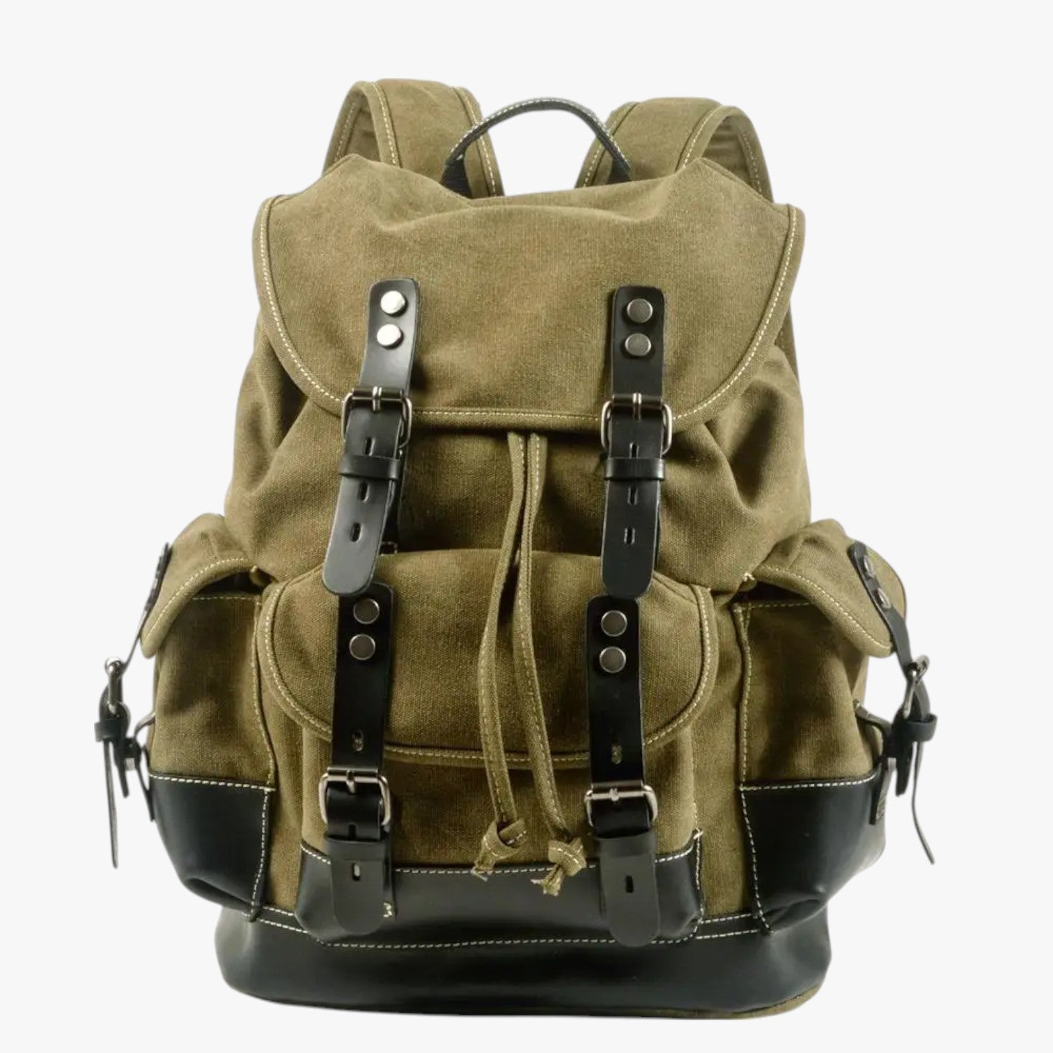 Conor | Stor rygsæk til vandreture i stof og læder med stor kapacitet - verde - Conor | Stor rygsæk til vandreture i stof og læder med stor kapacitet - €25 - {{ product_tags }