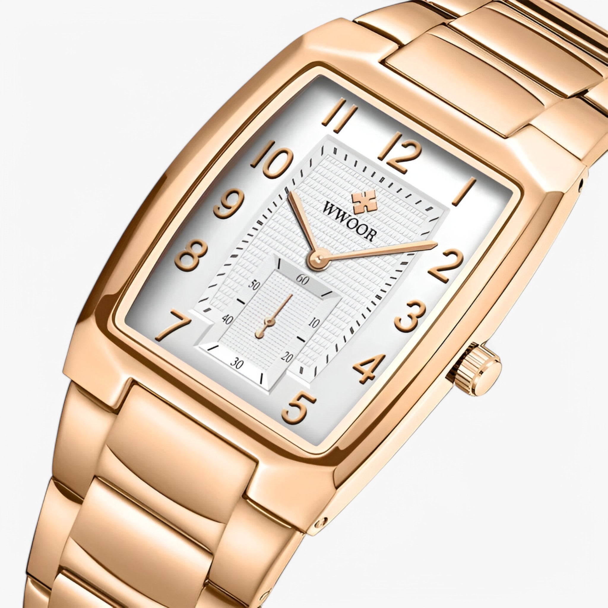 Rashid | Luksus firkantet ur i rustfrit stål - - watches - {{ product_tags }