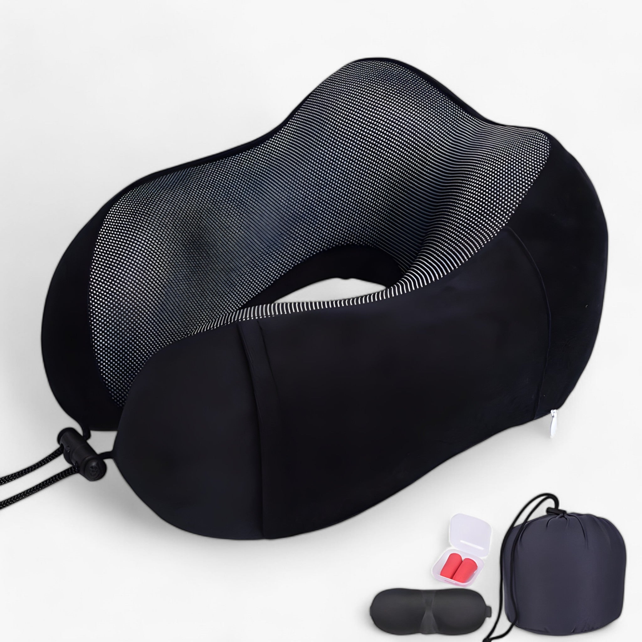 CloudRest | U-formet resehovedpude - memory skum til nakkestøtte - Sort Kostume - other - {{ product_tags }
