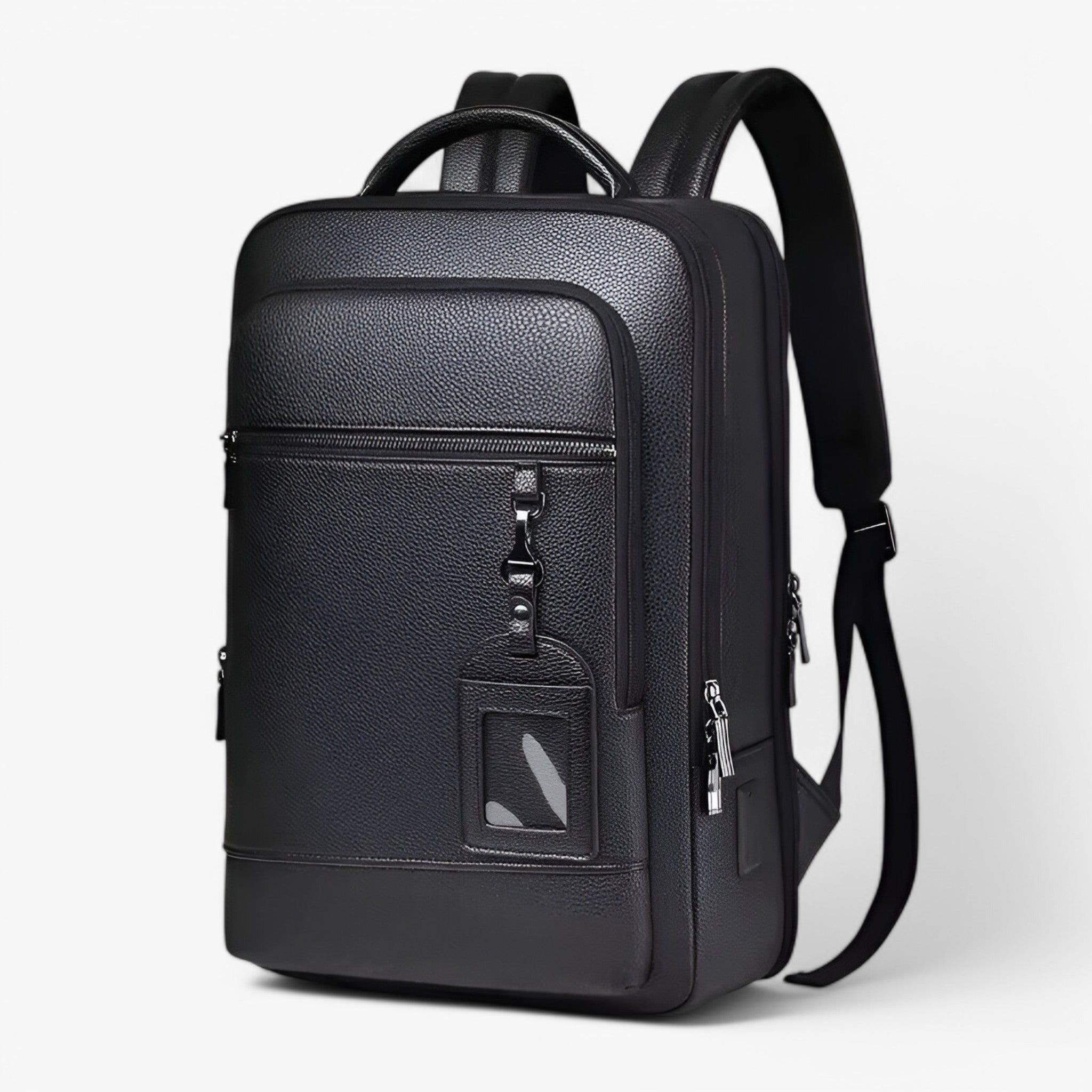 Emil | Læderrygsæk med USB - - bags - {{ product_tags }