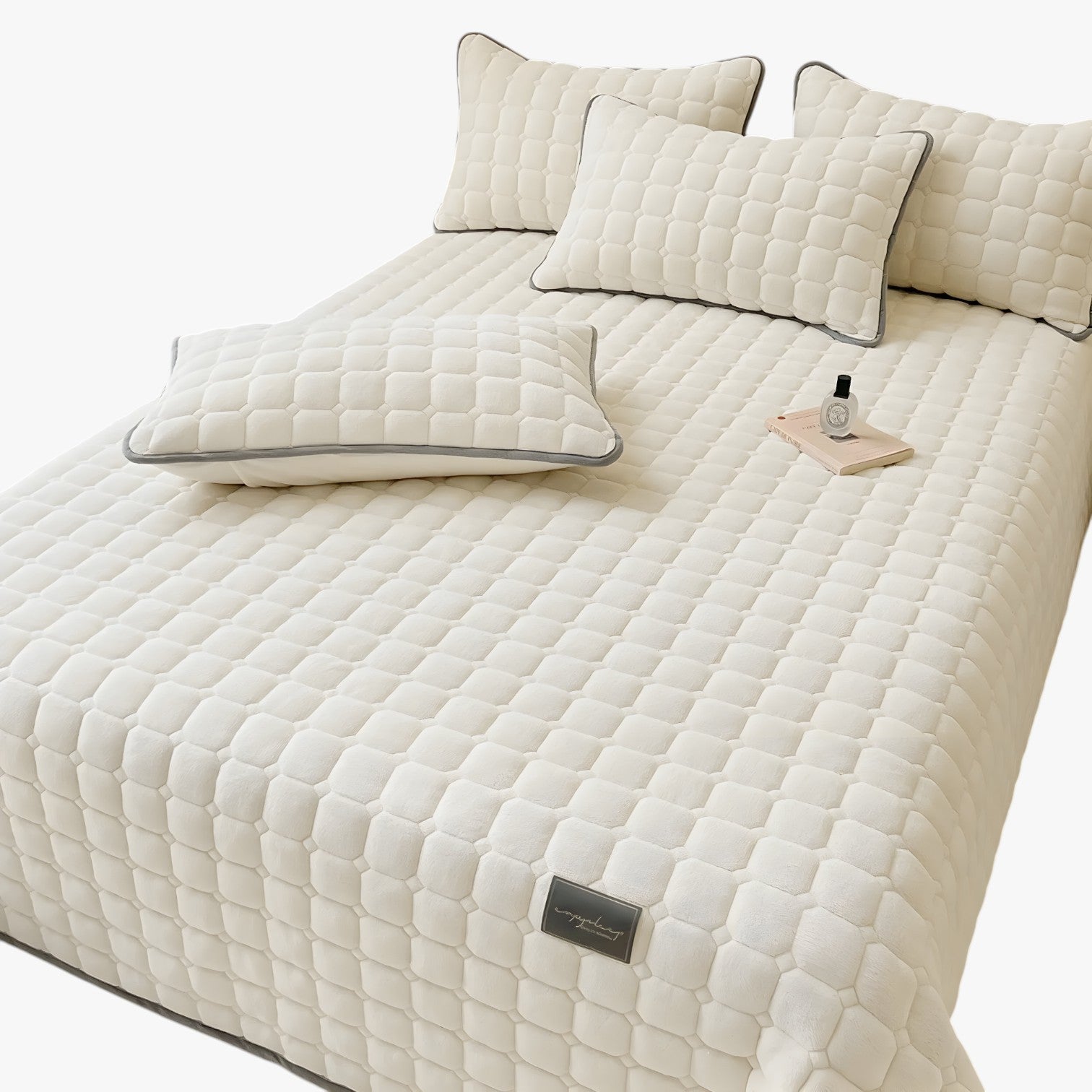 Perla | Blødt fløjl dynebetræk for luksus og komfort - Beige 230x250cm-King - house & garden - {{ product_tags }