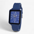 Julia | Orologio sportivo al quarzo con cinturino in silicone blu
