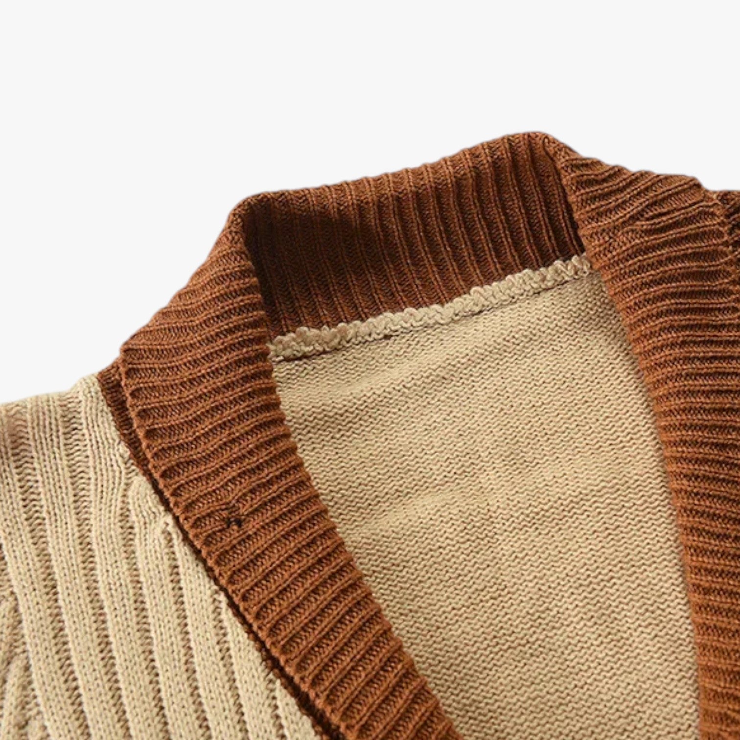 Ivan | Åben cardigan med V-hals til mænd: afslappet elegance og efterårskomfort - - Ivan | Åben cardigan med V-hals til mænd: afslappet elegance og efterårskomfort - €25 - {{ product_tags }