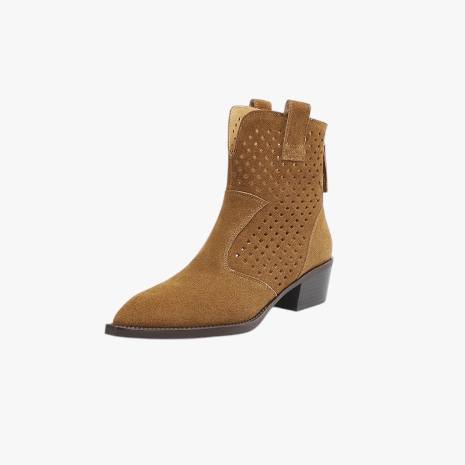 Alison | Kvinders Chelsea støvler - Komfortable, elegante og af ruskind - Marrone - Alison | Kvinders Chelsea støvler - Komfortable, elegante og af ruskind- €25 - {{ product_tags }