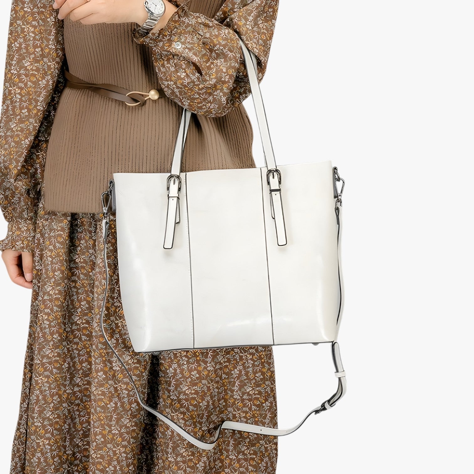 Kayla | Stilfuld lædertaske – Rummelig, komfortabel og perfekt til arbejde - - bags - {{ product_tags }