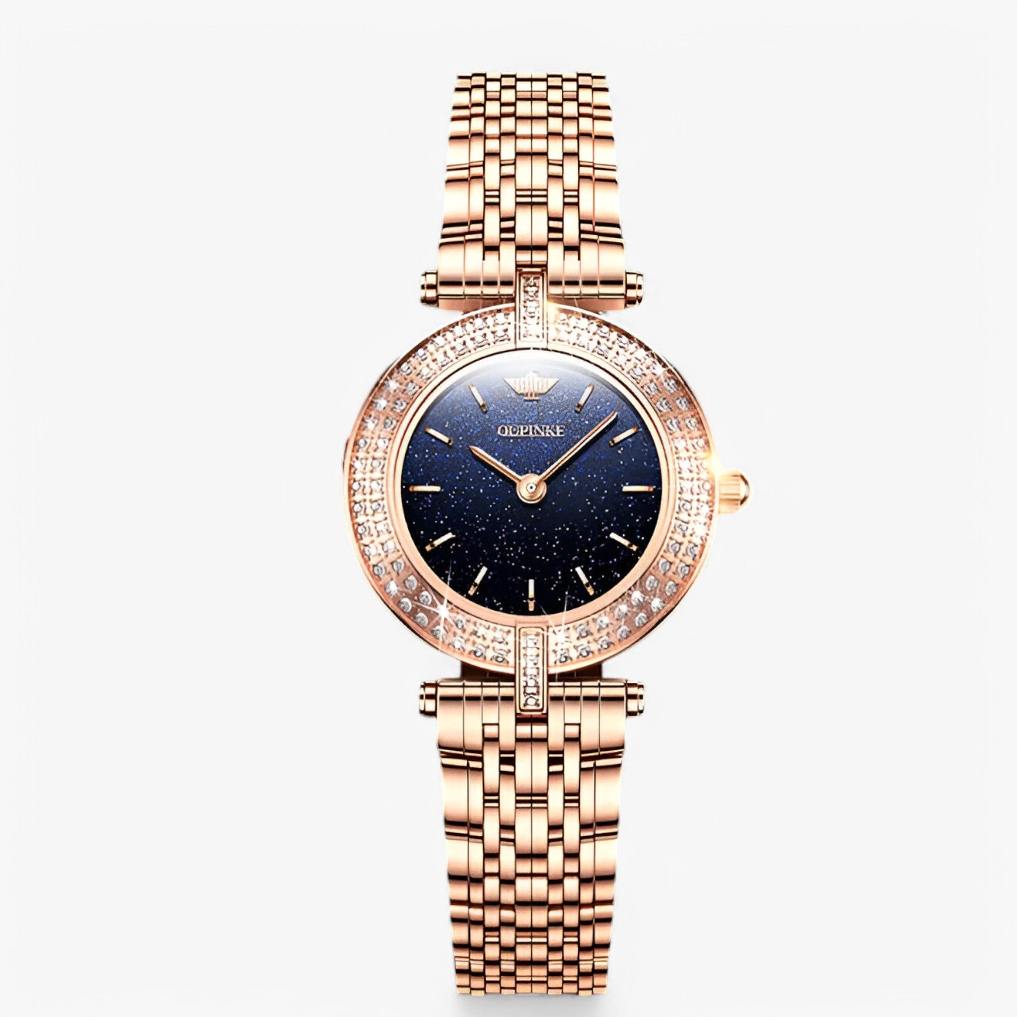 Noelle | Elegant schweizisk dameur med diamantdetaljer - Blå - watches - {{ product_tags }