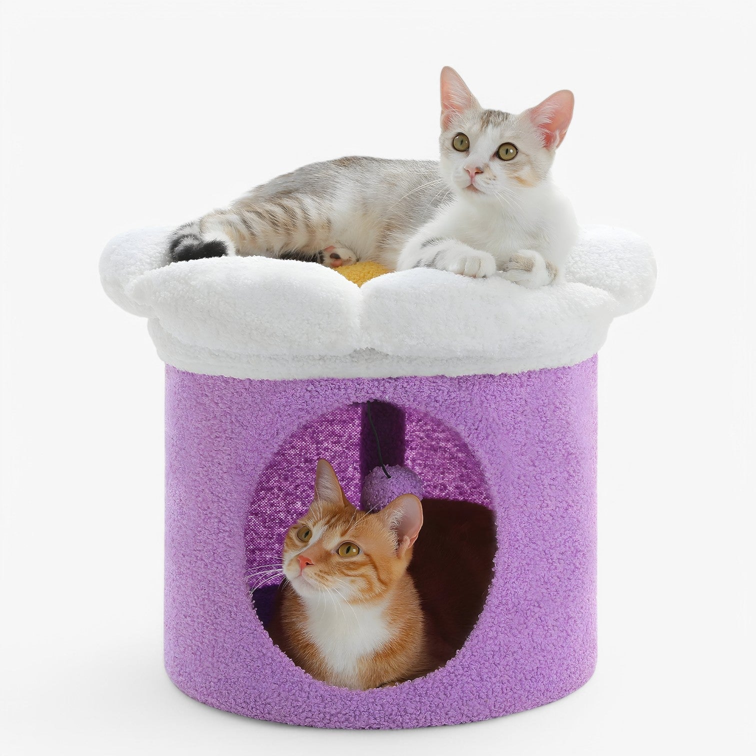 Polly | Sødt Kattehus med Aftagelig Blomsterseng - - house & garden - {{ product_tags }
