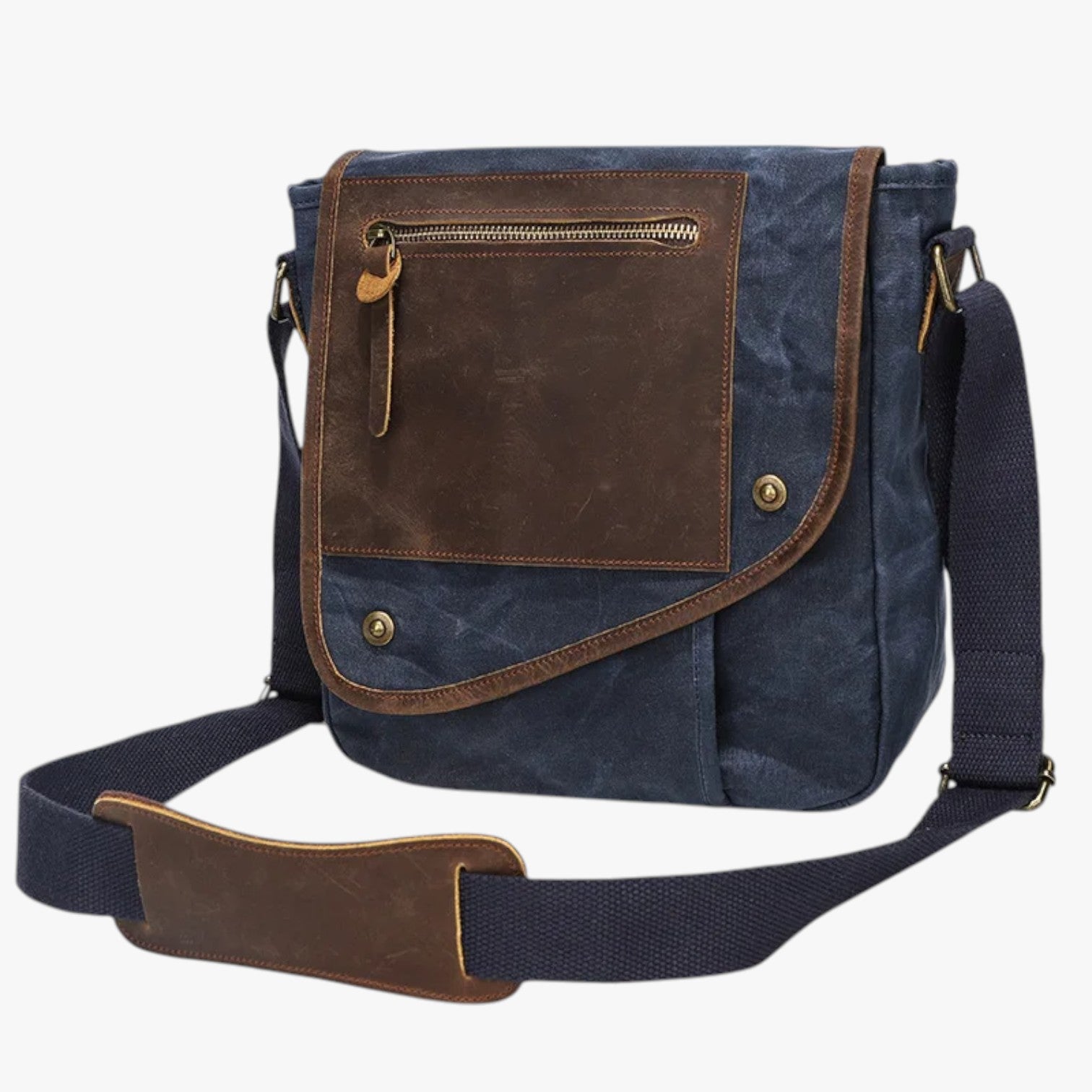 Alex | Vintage anti-tyveri og vandafvisende skuldertaske - Blå - bags - {{ product_tags }