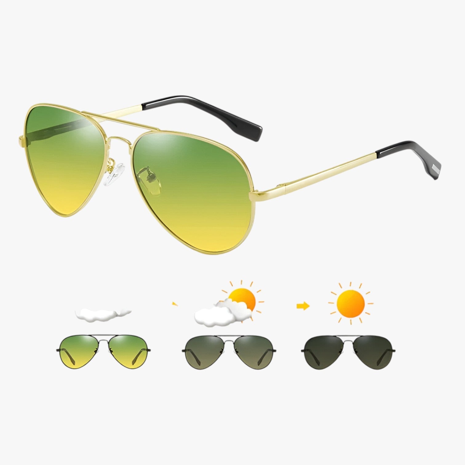 Matteo | Kameleon solbriller til ethvert lys - guld - men's fashion - {{ product_tags }