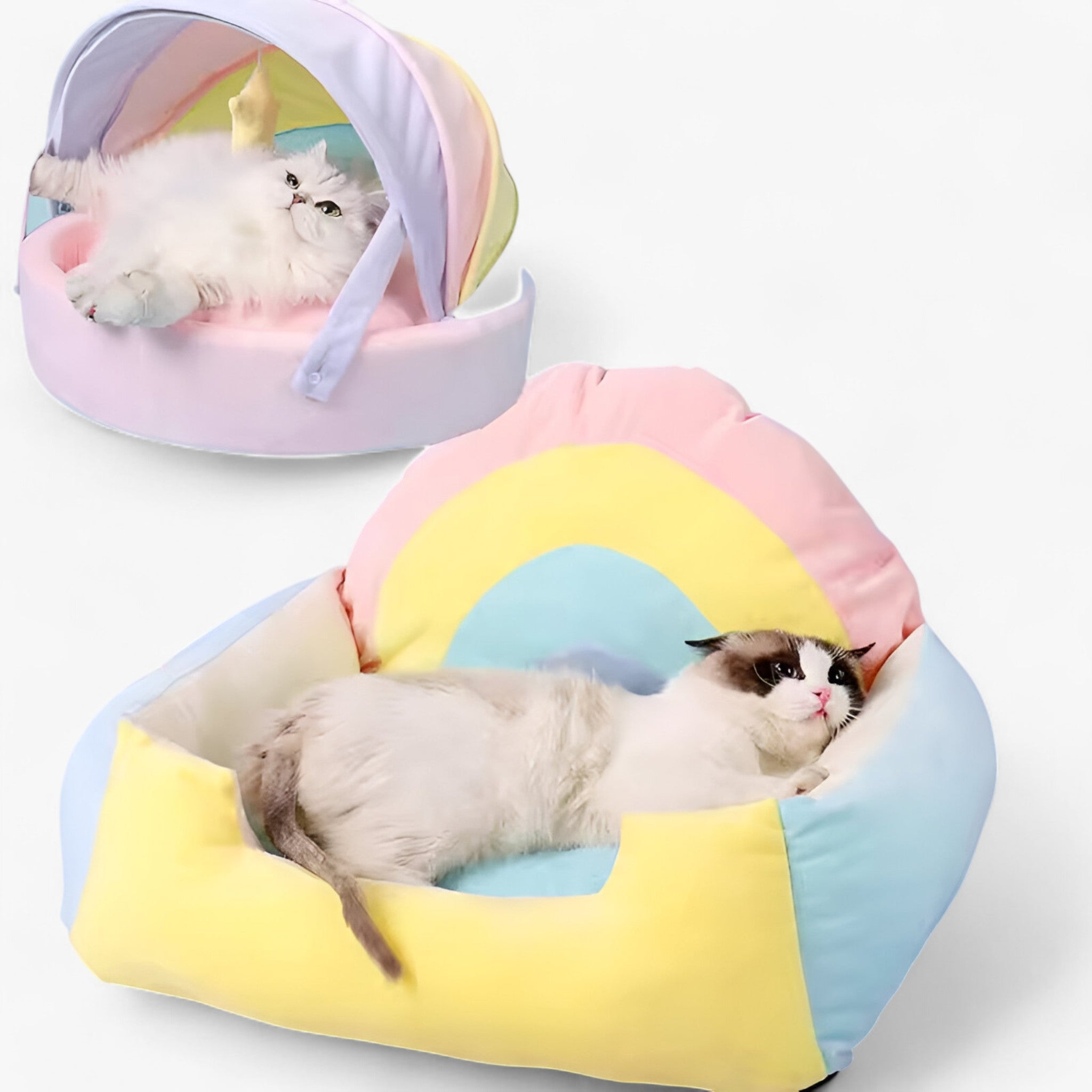 PuffyPaws™ | Regenbue Kattenseng - Komfort og Varme til Dit Kæledyr - - baby - {{ product_tags }