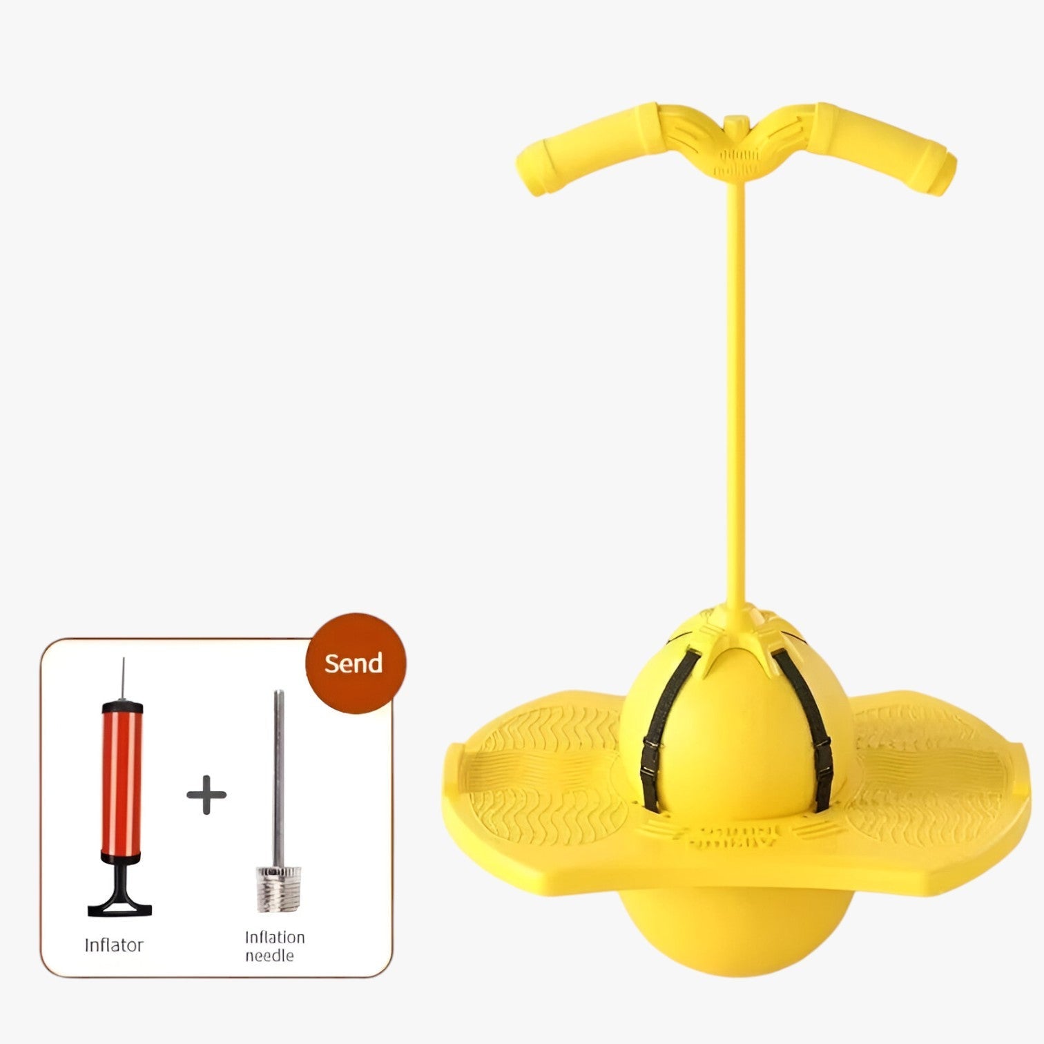 Emory | Forår højere, leg sikrere – Eksplosionssikker elastisk bold til børn - Gul - baby - {{ product_tags }
