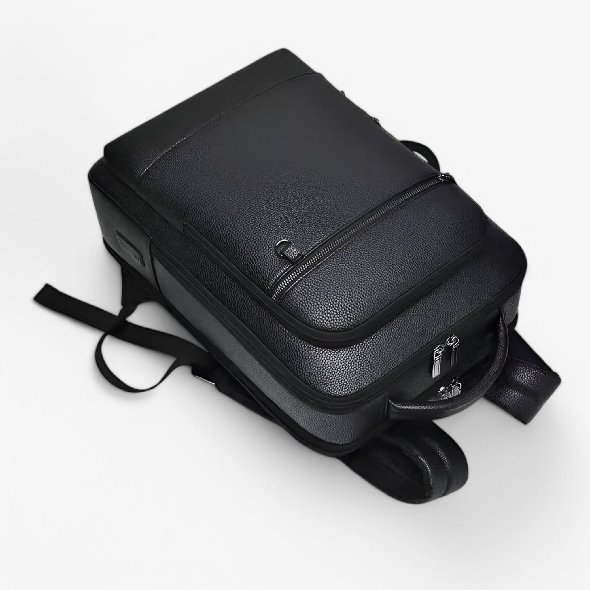 Emil | Læderrygsæk med USB - - bags - {{ product_tags }