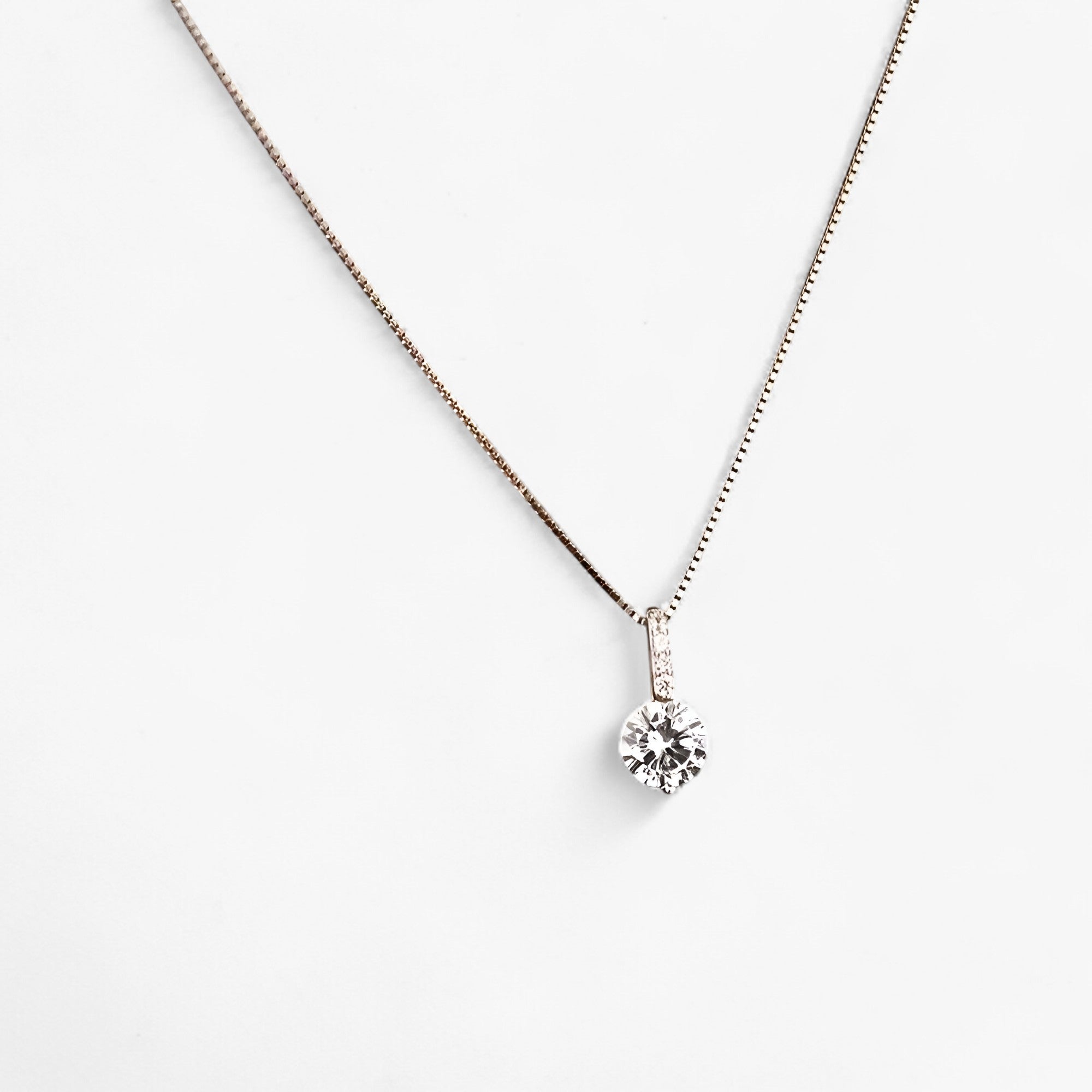 Jane| Sølvbelagt halskæde med zircon - elegant minimalistisk charme - - other - {{ product_tags }