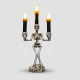 Skelet-kandelaber LED Lysestage - Uhyggelig Bordlampe