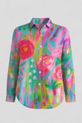 Norah| Blusa de mujer con estampado colorido único