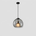 Røgglas Pendellampe - Mundblæst Glasdesign