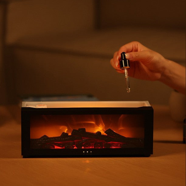 HearthGlow Flamme-Luftfugter – Hyggelig Ild-Effekt Diffusor