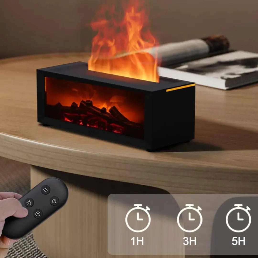 HearthGlow Flamme-Luftfugter – Hyggelig Ild-Effekt Diffusor