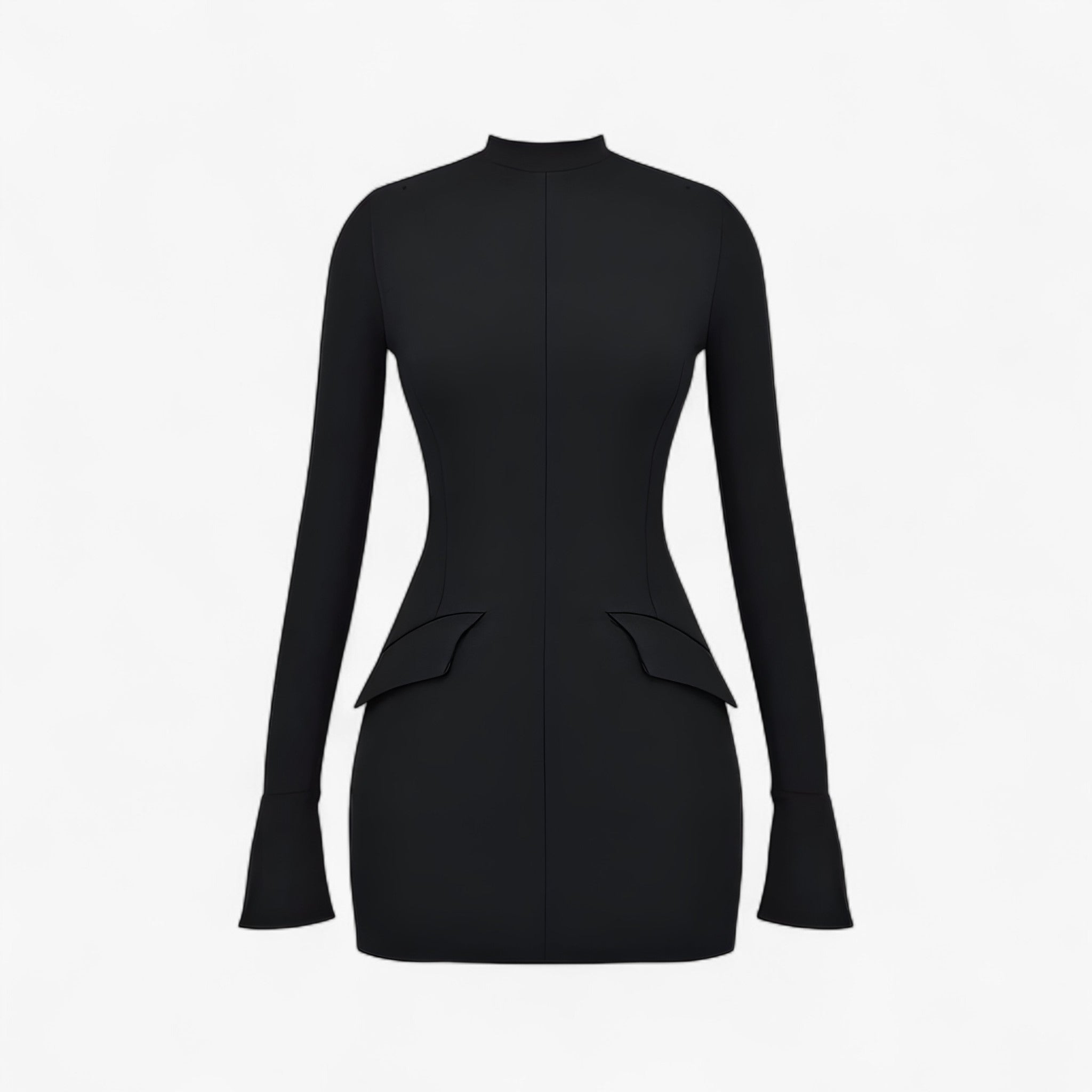 Fallon | Elegant skulptureret kjole - sort - women's fashion - {{ product_tags }