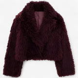 Alessia | Jacket with fur effect and modern design