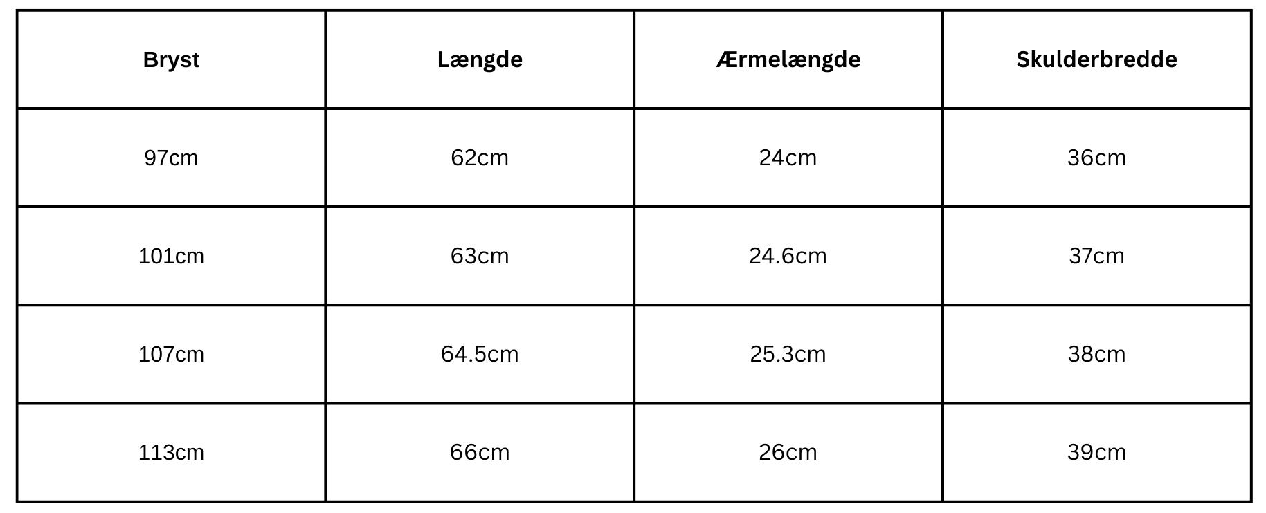 Size Guide