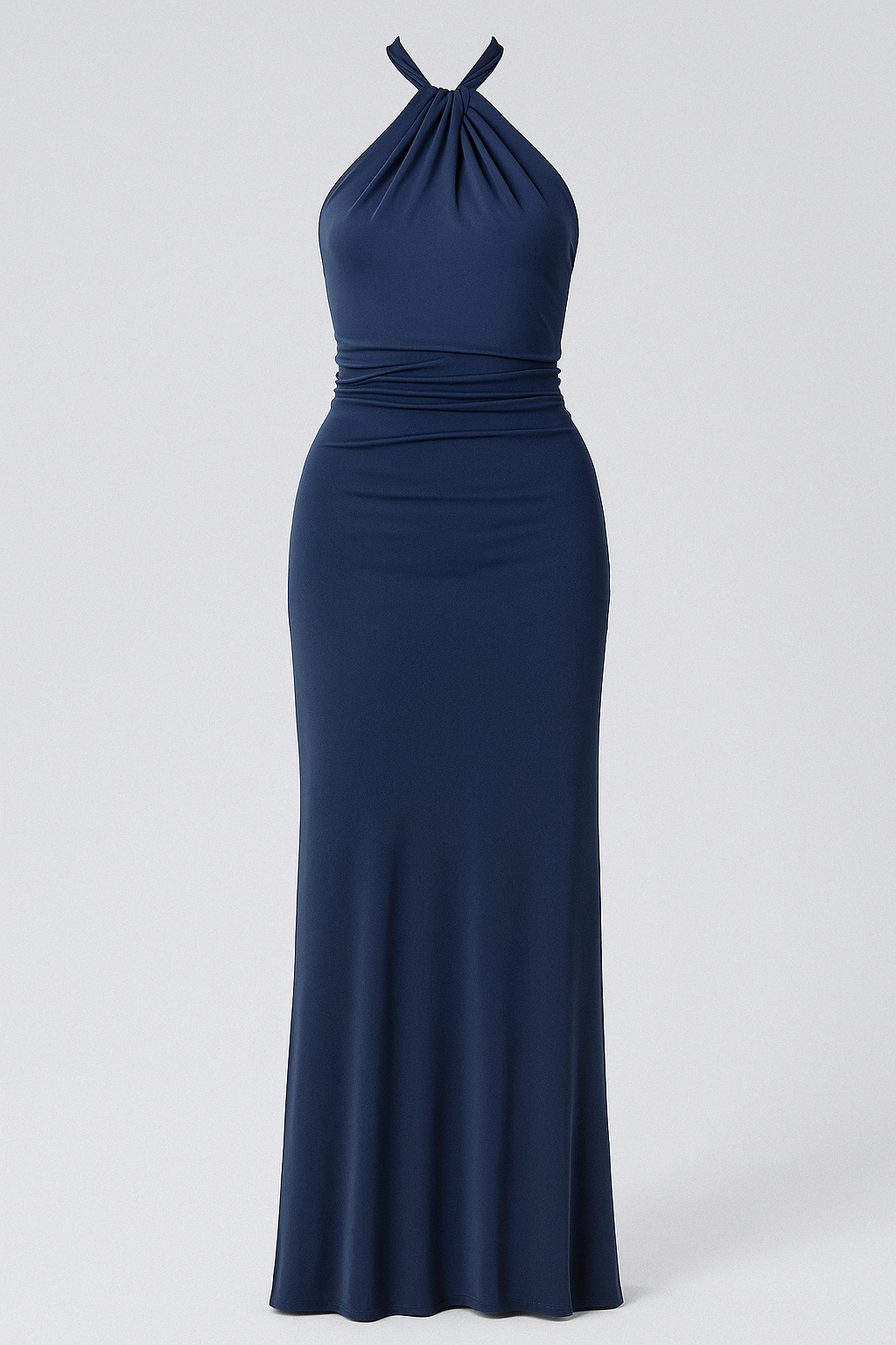 Isabel | Lang Maxi Kjole - Navy Blå - Kjoler - {{ product_tags }