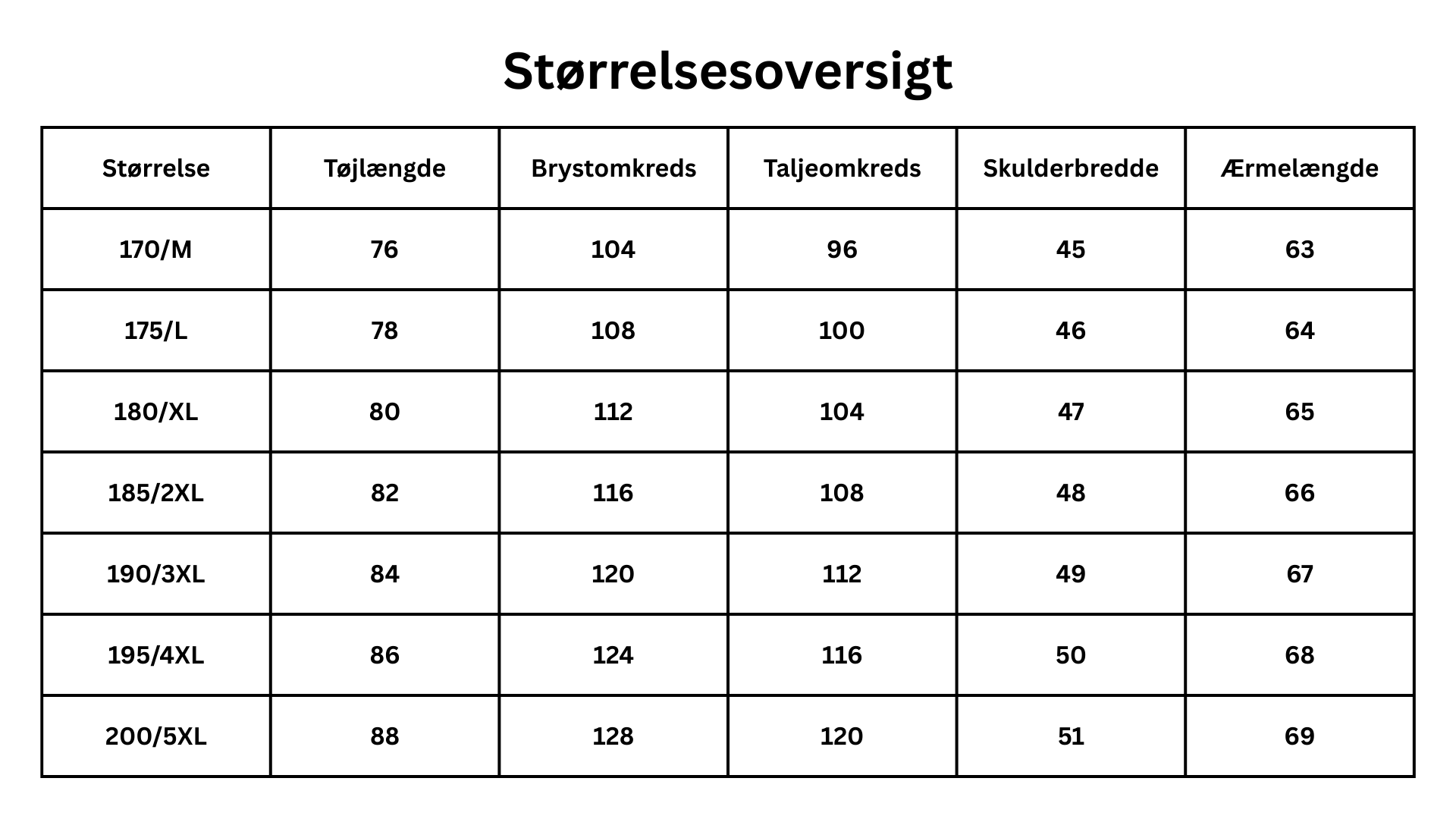 Size Guide
