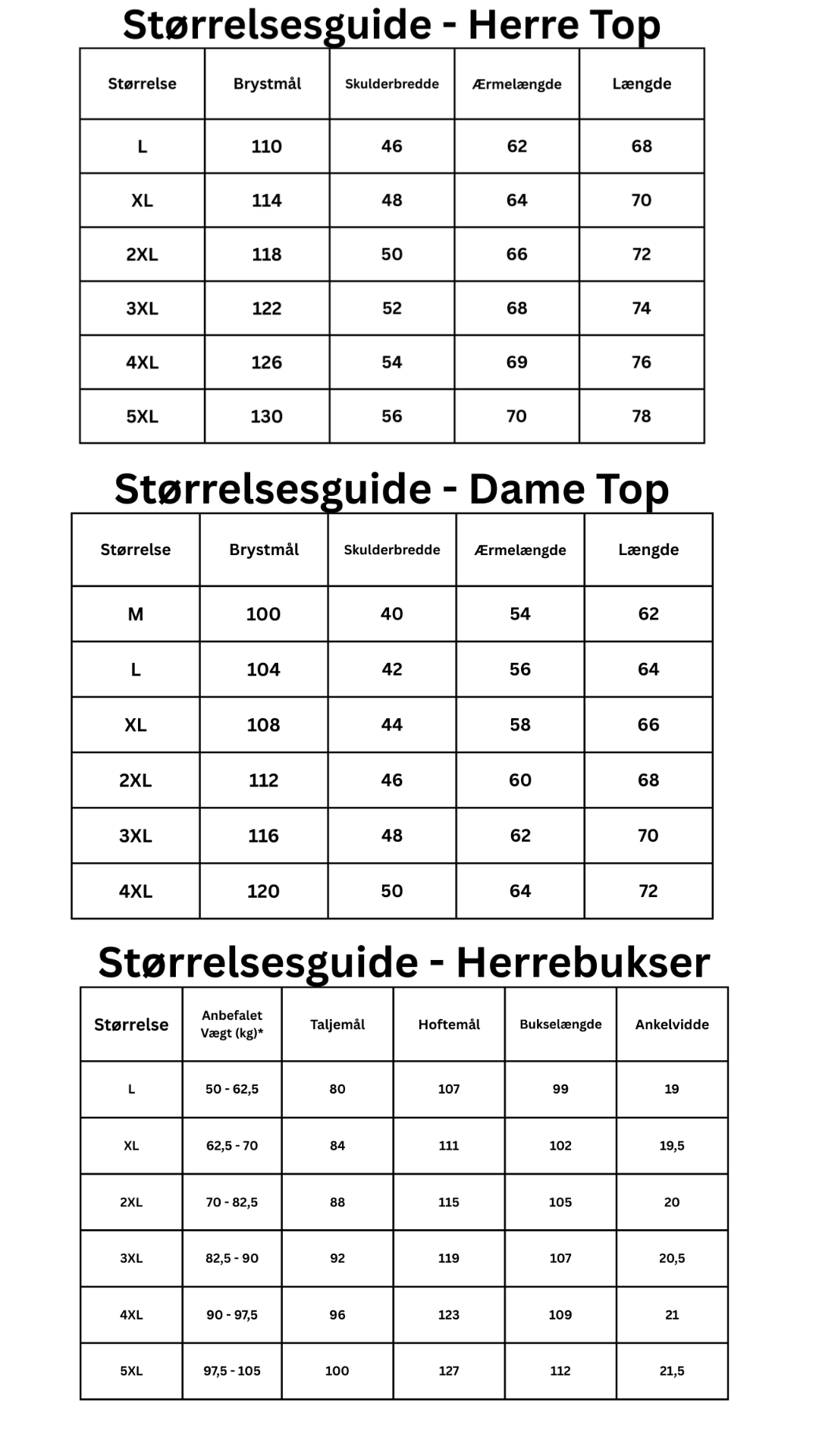 Size Guide