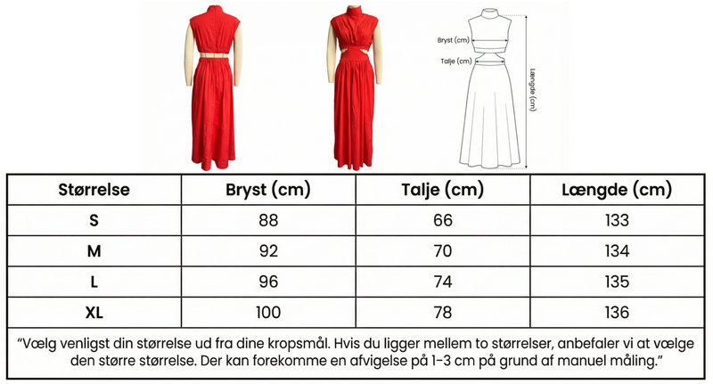 Størrelsesguide