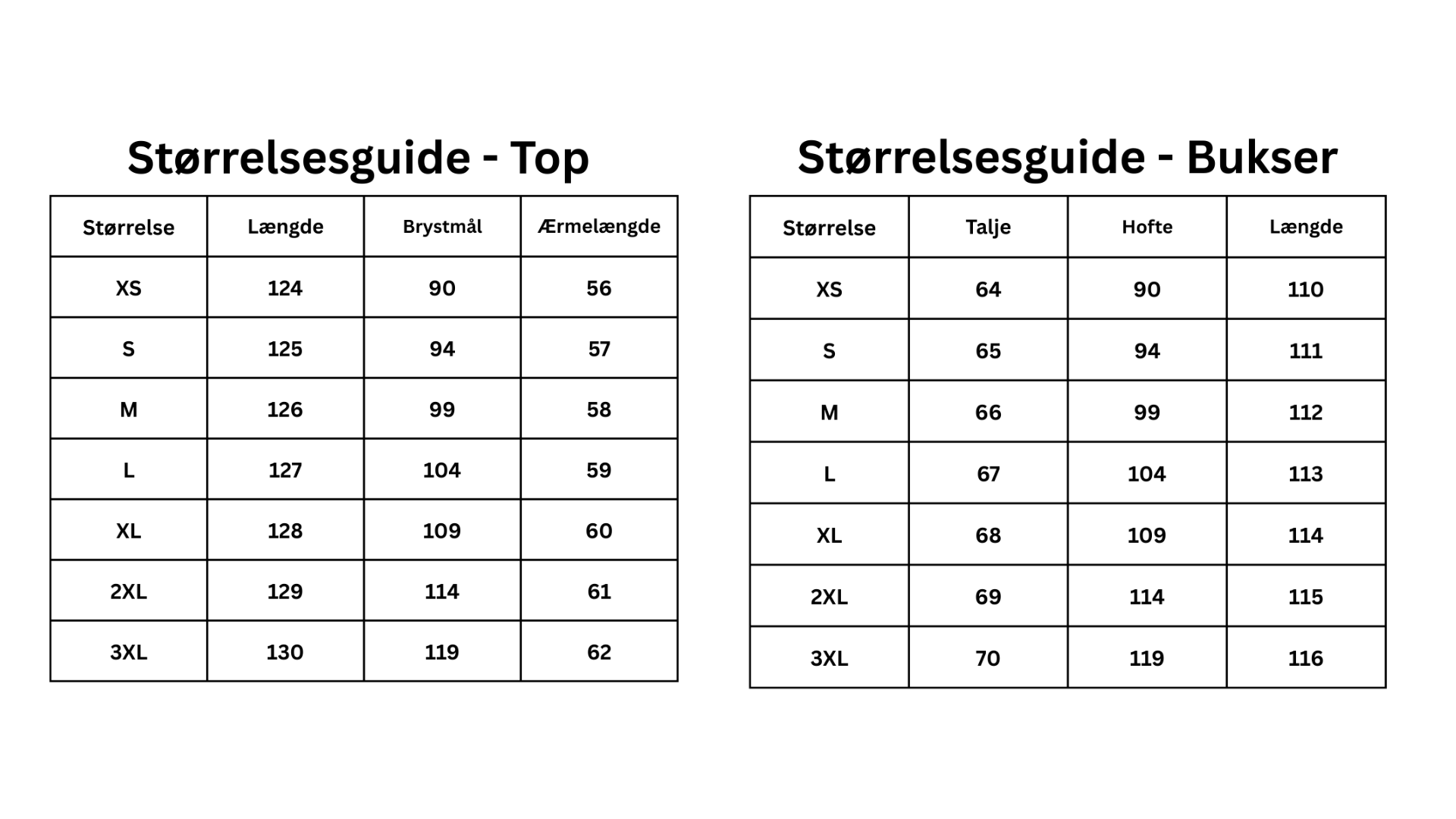 Size Guide