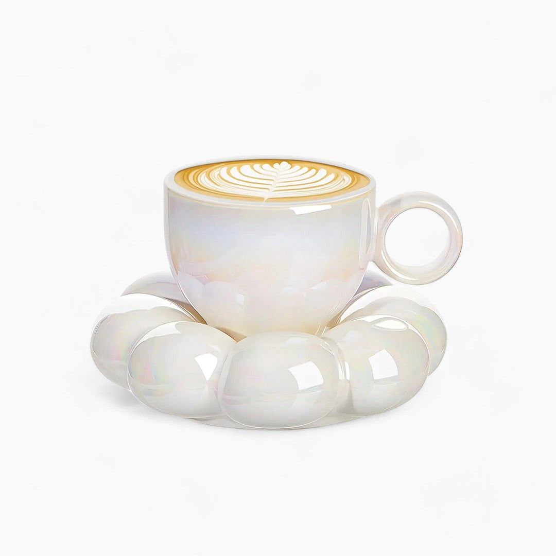 Solsortermugg | Smukt blomstermønster til morgenkaffen - Skinnende - house & garden - {{ product_tags }