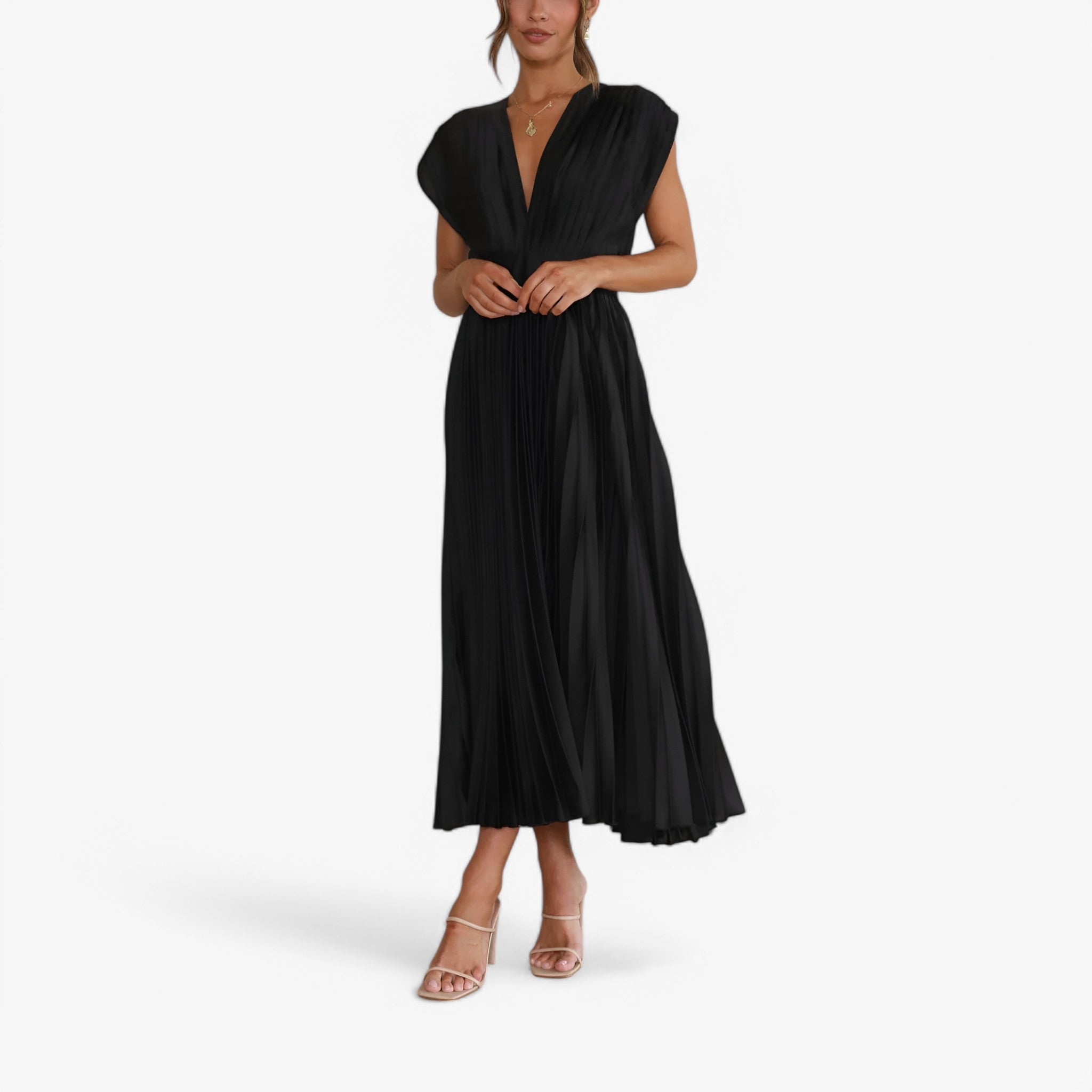 Ava | Maxi plisserede kjole - Elegant og komfortabel - - women's fashion - {{ product_tags }