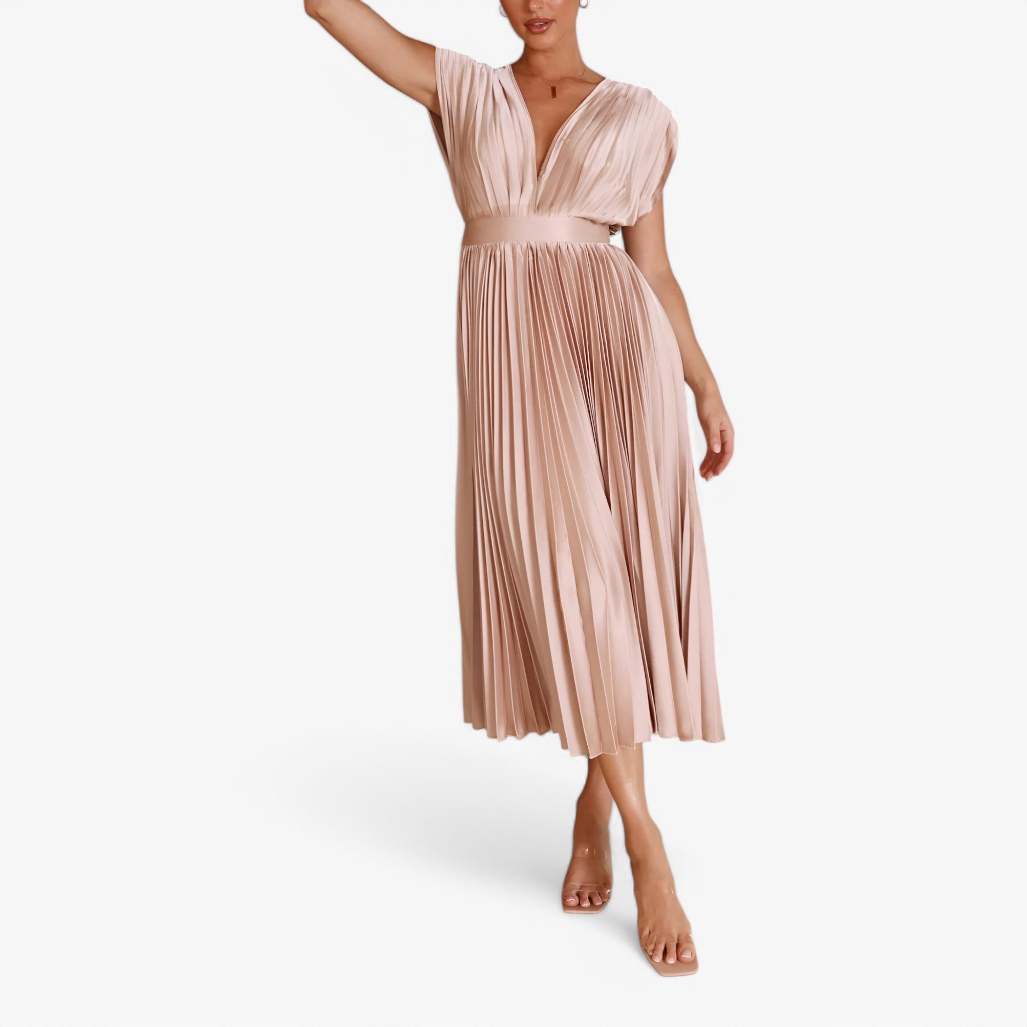 Ava | Maxi plisserede kjole - Elegant og komfortabel - - women's fashion - {{ product_tags }