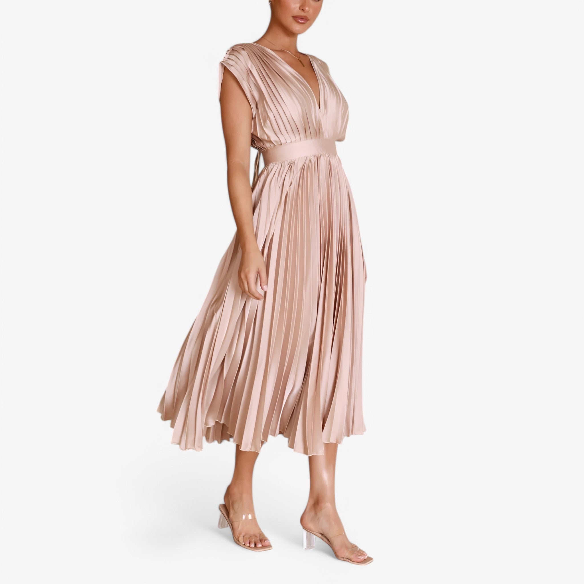 Ava | Maxi plisserede kjole - Elegant og komfortabel - - women's fashion - {{ product_tags }
