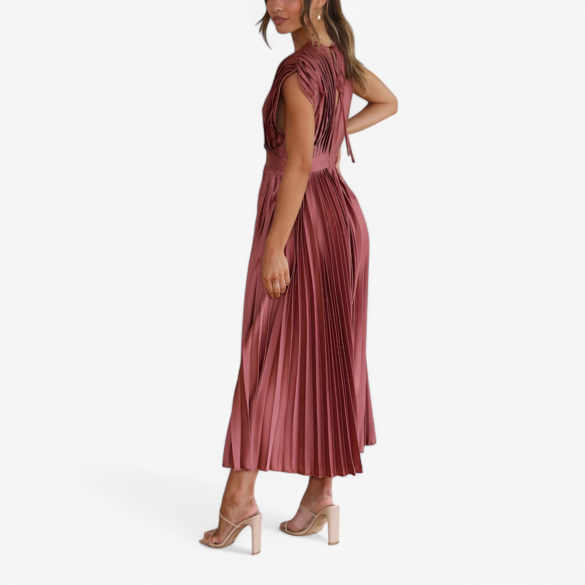 Ava | Maxi plisserede kjole - Elegant og komfortabel - - women's fashion - {{ product_tags }